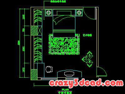 Bedroom design CAD drawings and details 40